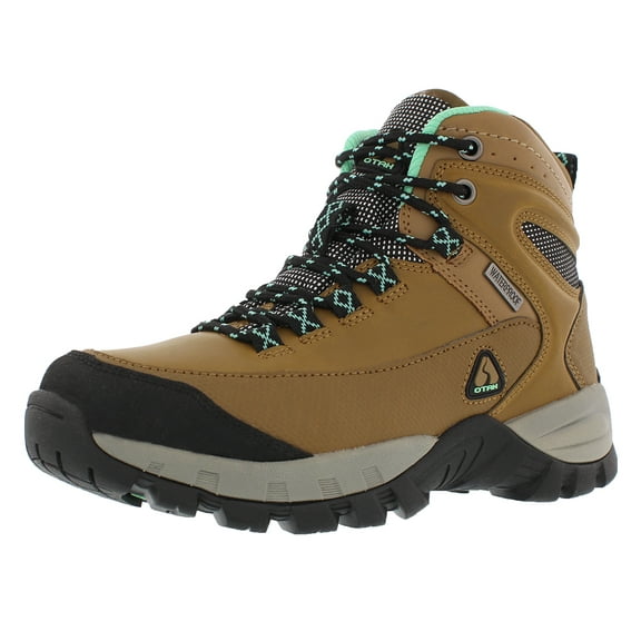 Otah Otah Forestier Womens Waterproof Hiking Mid-Cut Camel/Teal Boots Size 10, Color: Camel/Teal