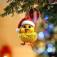 thumbnail image 4 of PRETXORVE Christmas Decorations, Christmas Tree Decorations, Cute Rooster Car Hanging ornament Home Tree Decoration Christmas Tree Decoration Home Decoration, 4 of 6