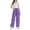 Purple, variant on Girls' Quick-Dry Hiking Pants Lightweight Water-Resistant Baggy Joggers with Pockets Black S