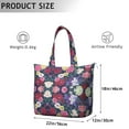 thumbnail image 5 of Flower Women's Large Weekend Travel Bag Moving Canvas Handbag Thick Double Layer Beach Weekend Travel Unisex Hospital Maternity Delivery with Toiletry Waterproof, 5 of 5
