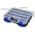 thumbnail image 5 of AOOOWER Tool Box with Clear Lid Double Side 34-Compartments Organizer Box with Removable Dividers for Hardware, Screws, 5 of 12