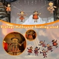 thumbnail image 4 of Banderines vintage de Halloween de madera con diseño de terror, banderines vintage de Halloween, decoración de pared, 4 of 7