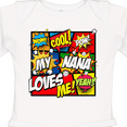 thumbnail image 4 of Inktastic My Nana Loves Me Boys or Girls Long Sleeve Baby Bodysuit, 4 of 5