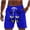 Blue, variant on Purcolt Men's Swim Trunks Big and Tall 9 inch Bathing Suit Board Shorts with Pockets S-2XL
