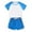 Blue, variant on Girls Outfits 2 piece Summer Casual Two Piece Outfit Soft Short Sleeve Top and Shorts Set Comfort Playwear,Red,8-9 Years