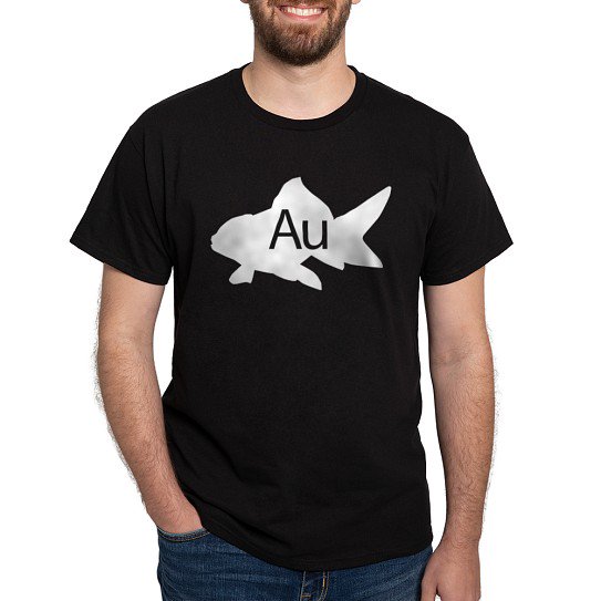 CafePress - Goldfish Dark T Shirt - Men's Classic Cotton T-Shirts