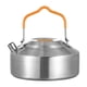 thumbnail image 1 of Hervidor de camping, tetera, cafetera, multiusos, de acero inoxidable, ligero, de rápida cocción. 1L plata esmerilada, 1 of 8