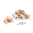 thumbnail image 4 of Ganchos De Pared De Madera, Ganchos De Madera Minimalistas Modernos Montados En La Pared, Perchero De Pared De Madera Natural, Clavijas De Madera Para Colgar Sombrero, Toalla, Bata, Bolsa (p, 4 of 5