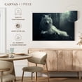 thumbnail image 5 of Elephant Stock Simple Wolf Wall Art - Horizontal Canvas Wall Art - Living Room Wall Decor - Animal Canvas - Gray And Blue Decor - 48" x 32", 5 of 8