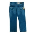 thumbnail image 2 of T.K. Axel Men's Slim Boot Cut Stretch 5 Pocket Denim Jean (Mediterranean Medium Wash, 40x32), 2 of 2