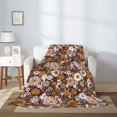 thumbnail image 2 of Rateoe Sunflowers Pattern Flannel Throw Blanket, Ultra-soft Blanket for Bed, Couch, Car, Hypoallergenic Anti-pilling blanket-40"x30"(Vertical), 2 of 6