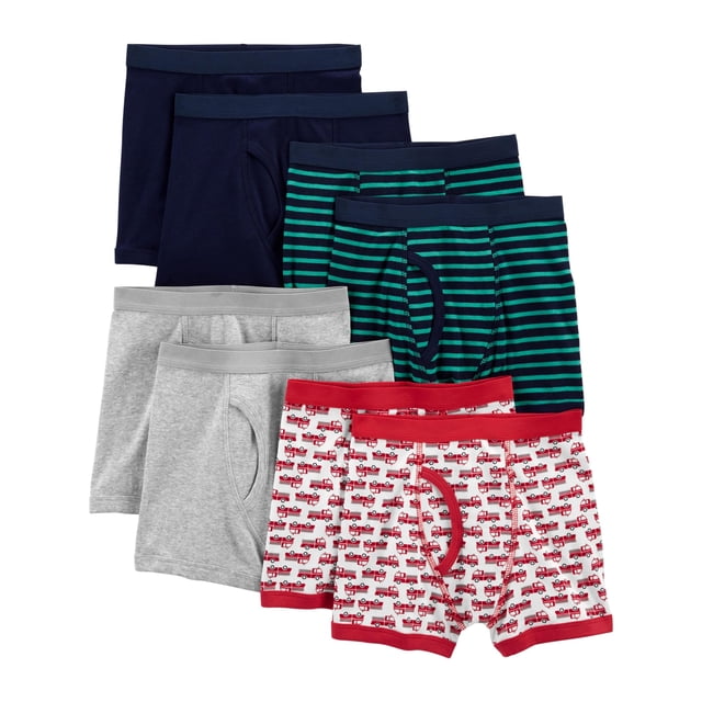 Ropa interior Simple Joys de Carter's Boys, paquete de 8, 2 a 3 años