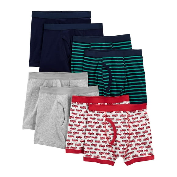 Ropa interior Simple Joys de Carter's Boys, paquete de 8, 2 a 3 años