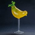 thumbnail image 4 of bird-shaped cocktail glass 5 oz/150 ml 2 piece unique champagne glass 2 piece glassware suitable for KTV bar club (transparent), 4 of 5