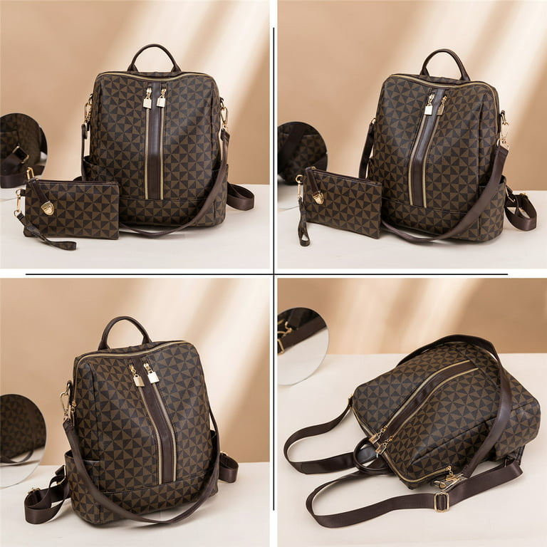 Backpacks for Women Fashion PU Leather Bag Multipurpose Design