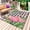 Black, variant on Summer Flamingo Outdoor Rug for Patio/Deck/Porch, Non-Slip Large Area Rug 4 x 6 Ft, Tropical Plants Botanical Floral Rustic Indoor Outdoor Rugs Washable Area Rugs, Camping Rug Carpet Runner