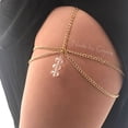 thumbnail image 6 of Opolski Thigh Chain Faux Crystal Fake Pearl Star Shell Love Heart Charm Elastic Band Bohemia Sexy Summer Beach Body Chain, 6 of 8