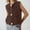 Coffee, variant on Women's Fashion Crochet Lace Up Vest With Hollow Out Design Long Kimonos for Women Womens Long Sweaters Sleeve Sweater Coat Leopard Cardigan Sweater Drape Front Cardigan Open Front Sweaters for Women