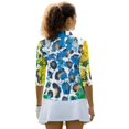 thumbnail image 3 of HUIACONG Abstract Splash Tennis Activewear Quarter Zip Polyester Spandex Fabric with Relaxed Women's Golf Polo Shirts for Womens, 3 of 10