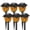 Flame Orange, variant on TopZoo Solar Lights Outdoor Pathway, 6 Pack Solar Garden Stake Lights for Yard Patio Walkway Planter Pool, LED Waterproof, Flame Orange