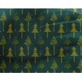 thumbnail image 4 of oneOone Georgette Viscose Fabric Floral & Flying Swan Block Printed Craft Fabric BTY 42 Inch Wide, 4 of 4