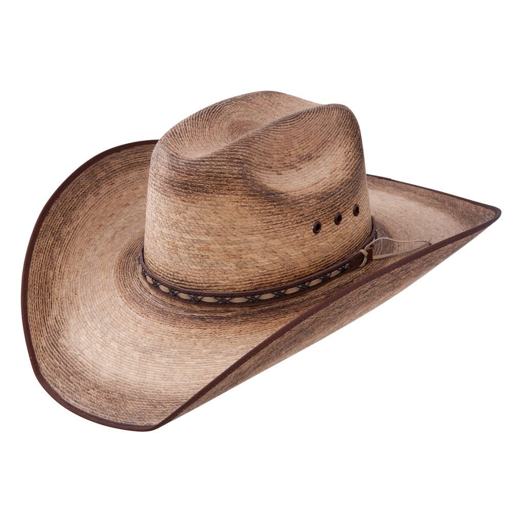 Resistol Resistol Mens Amarillo Sky Palm 4 1/8 Brim Straw Cowboy Hat