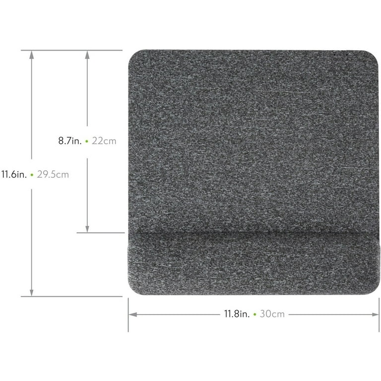 Premium Plush Mouse Pad, 11.8 x 11.6, Gray Premium Plush Mouse Pad, 11.8 x 11.6, Gray