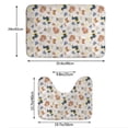 thumbnail image 3 of Xecao Dogs 2-Piece Vintage Seamless Anti-Skid Mat Set, featuring a stylish pattern for a safe and elegant toilet rug experience, 3 of 6