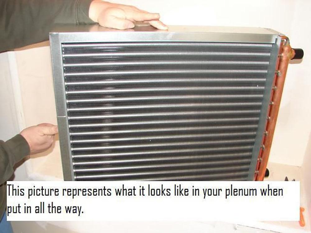 8x8 Water to Air Heat Exchanger 1u0026quot; Copper Ports With Install Kit -  Walmart.com