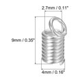 thumbnail image 2 of Bobina de Cuerda Unique Bargains 400uds Extremos 4x9mm hierro Tono Plata, 2 of 6