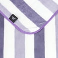 thumbnail image 4 of NC 2 Piece Bath Towel Set, Cabana Stripe Microfiber Soft Fast Drying Towels, Purple, 4 of 5