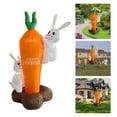 thumbnail image 4 of Christmas Tree Decor Easter Holiday Inflatable Rabbit Outdoor Decoration Cute Rabbits and Rabbits Decorated with Carrots Have Sent Garden Gardens, 4 of 9