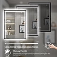 thumbnail image 3 of FTOTI 24x32 inch LED Bathroom Mirror With Lights - Frontlit & Backlit,Anti Fog, Wall Mounted,3 Colors Temperature,Dimmable, 3 of 8