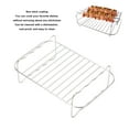thumbnail image 4 of Stainless Steel Fryer Rack,  Saving Time Easy To Clean Stainless Steel Double Basket Fryer Rack  for 401, 4 of 8