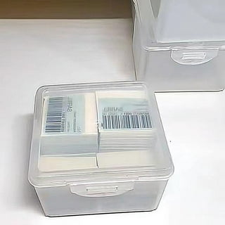 4Pcs 15.8x13x3Inch Scrapbook Paper Storage Organizer Box,12x12