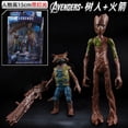 thumbnail image 1 of Genuine 17CM Marvel Avengers Endgame Super Heroes Iron Man Black Panther SpiderMan Captain America Action Figure Model Kids Toys Fivean unisex, 1 of 2