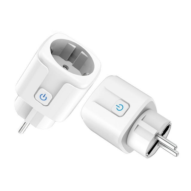 2 Pcs Prise Intelligente 16A 3680W, Prise avec Mesure de la Consommation d'Énergie, Télécommande, Commande Vocale