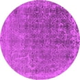 thumbnail image 1 of Ahgly Company Indoor Round Oriental Pink Industrial Area Rugs, 6' Round, 1 of 4