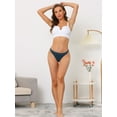 thumbnail image 5 of Unique Bargains Women's Available in Plus Size No-Show Breathable Thongs Blue M, 5 of 6