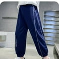 thumbnail image 6 of Workout Pants for Boys Lightweight Tapered Leg Trousers Size 4-15 Teens Kids Casual Solid Elastic Waist Athletic Gym Pant Summer, 6 of 8