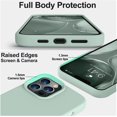 thumbnail image 2 of Compatible with iPhone 13 Pro Max Case, Liquid Silicone Full Body Protective Case with [Anti-Scratch] [Soft Microfiber Lining] [Camera Protective] for iPhone 13 Pro Max 6.7 inch, Mint, 2 of 5