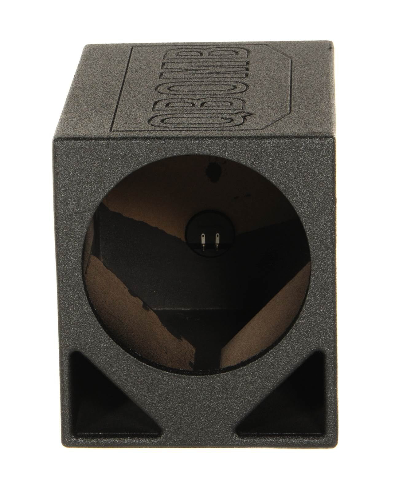 Q Power QBOMB12TB Single 12" Triangle Ported Car Audio Subwoofer Box