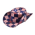 thumbnail image 4 of VNKIDY Mens Womens Usa Star Stripe Print Bucket Hat Adjustable Chin Strap Sun Protection Hat For Independence Day Daily Wear Stylish Hat, 4 of 5
