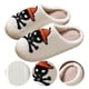 thumbnail image 5 of Pantuflas con punta cerrada felpa pirata Halloween antideslizantes para el hombres y mujeres (44-45), 5 of 9