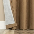 thumbnail image 4 of Sun Zero Bronte Floral Jacquard 100% Blackout Rod Pocket Curtain Panel, 50"W X 63"L, Terracotta, 4 of 8