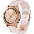 thumbnail image 2 of Resin Band Compatible with Samsung Galaxy Watch 3 41mm/Active 2(44mm/40mm)/Active/Galaxy Watch 42mm R810, Gear Sport,Gear S2 Classic,Ticwatch E, Women Men Fashion Bracelet Strap(Flower Pink), 2 of 6