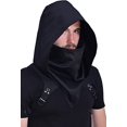 thumbnail image 2 of Cyberpunk Rogue Cowl Hood Bufanda, Calentador de cuello de invierno Disfraz Capucha Sombrero para Halloween Cosplay y uso diario JAMW Sencillez, 2 of 5