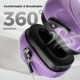 thumbnail image 4 of Orejeras con reducción de ruido ProCase NRR 28 dB, 2 paquetes, morado y negro, 4 of 9
