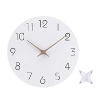 Uxcell 10 Inch Wall Clock, Battery Operated Non-Ticking Round Wall Clocks, White