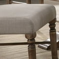 thumbnail image 4 of Family Set ACME Leventis Side Chair (Set-2) in Cream Linen & Weathered Oak 74657, 4 of 4